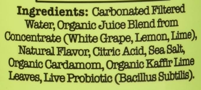 Culture Pop Lemon Lime &amp Cardamom Probiotic Soda Plant Based 12 Fluid Ounces (Pack Of 12)