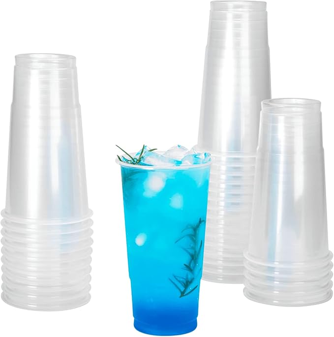 Karat [32oz - 600 ct] PP Plastic Cold Disposable Plastic Cups 104.5mm Diameter BPA Free &amp 100% Recyclable (C-KPP32)
