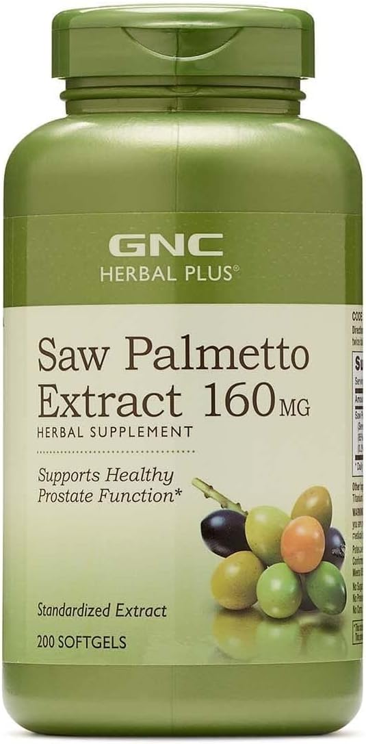 GNC Herbal Saw Palmetto Extract 160mg Supplement 200 Servings