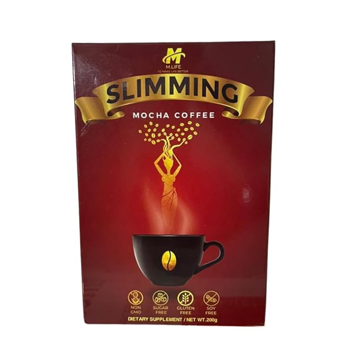 Slimming Mocha Coffee – Burn + Control Herbal Coffee – Metabolism &amp Weight Management – Premium Arabica &amp Robusta Blend – Sugar Free Gluten Free Keto Friendly