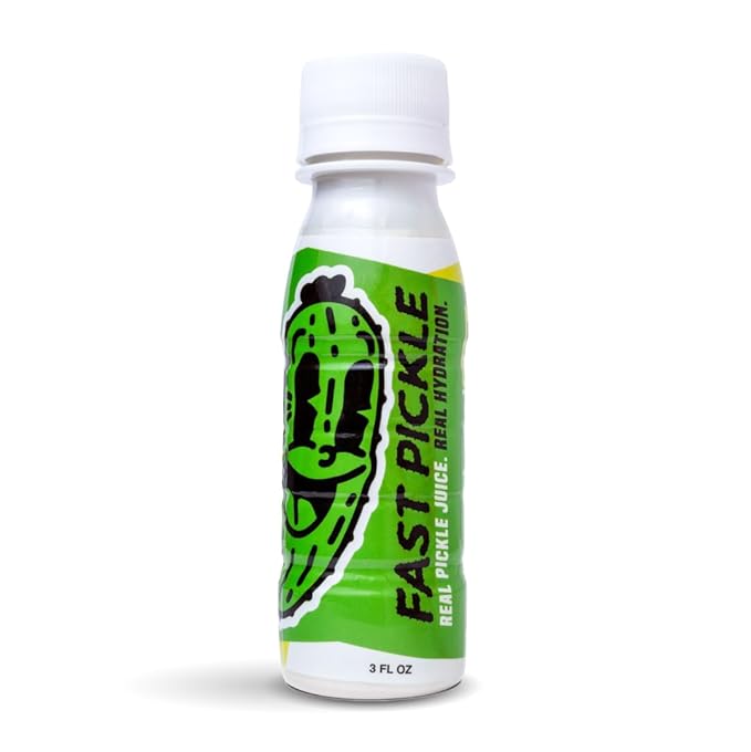 Fast Pickle Juice Pickle Shots For Leg Cramps Relief - Hydration &amp Electrolyte Support No Sugar Natural Ingredients - 3 Oz 12 Pack
