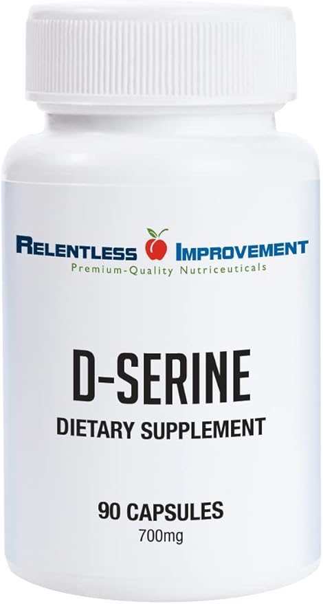 D-Serine - Amino Acid for Cognitive and Neuroprotection Support &amp Mood Enhancement - No Animal Content 90 Count 700mg Vege Capsules