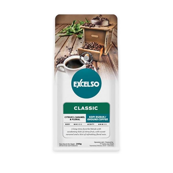 Excelso Classic Ground Coffee 200g (Pack of 2)