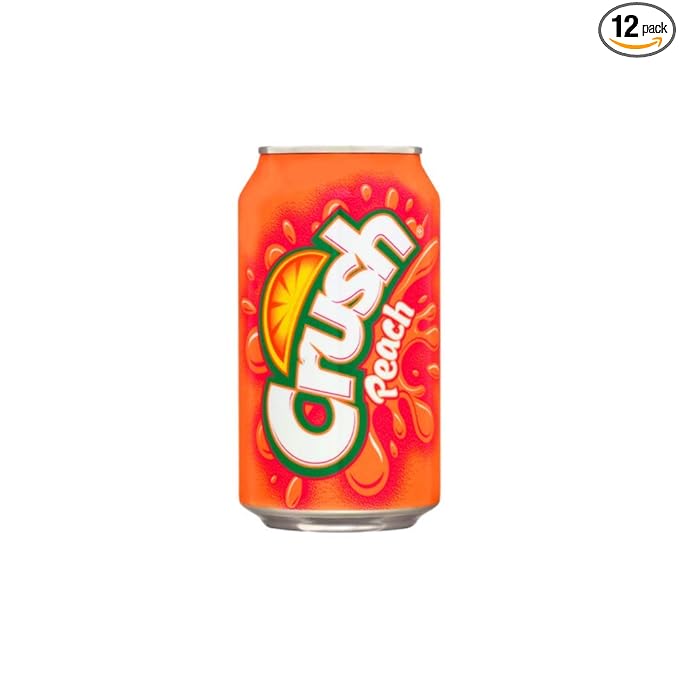 Crush Peach Soda 12 fl oz 12 pack