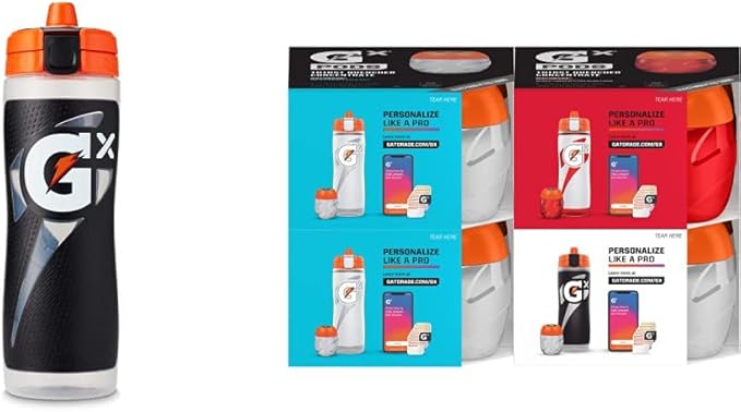 Gatorade Gx Bottle For Sports Black+Gx Pods VP New (16ct)