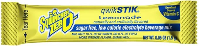 500-Pack Electrolyte Powder Packets ZERO Qwik Stik- Sugar-Free Drink Mix Assorted Flavors 500-Pack - Hydration Packets with Multi-Flavor