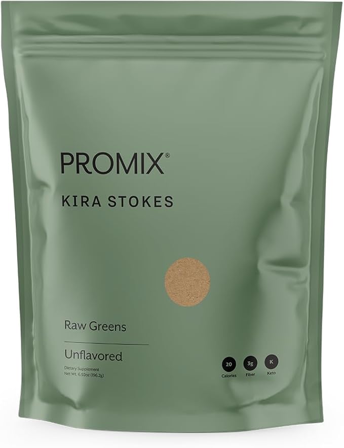ProMix Nutrition Raw Greens Superfood Blend - Sprouted Alfalfa Wheatgrass Ashwagandha &amp Rhodiola - 30 Servings