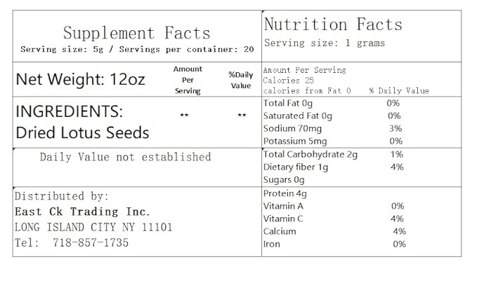 Greenlike Premium All Natural Dried Lotus Seeds 白莲子 12oz