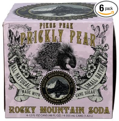 Rocky Mountain Soda Pepper Prickly Pure Can 4-Pack 48 fl oz (Pack of 6)