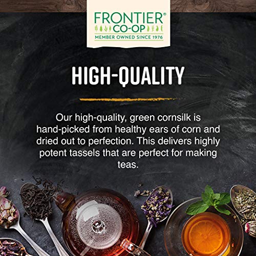 Frontier Co-op Cornsilk 1lb Bulk Bag | Cut and Sifted Dried Corn Silk Husk Herb | Pure and Natural | Ideal for Cornsilk Tea Soups and Herbal Uses Kosher