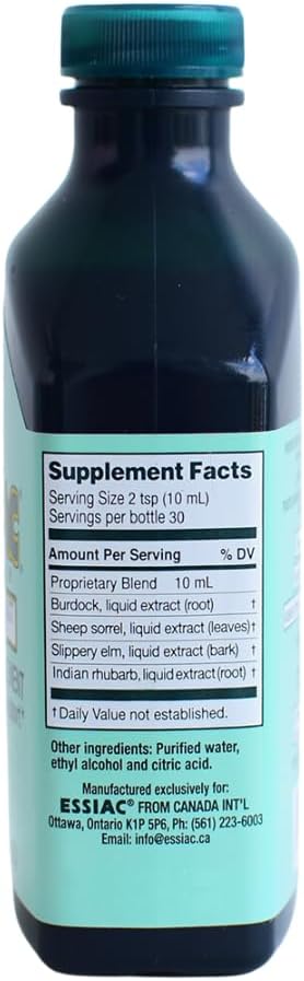 Essiac Original Herbal Liquid Extract – 10.14 fl oz Bottle | Powerful Antioxidant Blend to Help Promote Overall Health &amp Well-Being | Original Formula from 1922