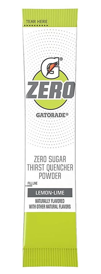 G Zero Thirst Quencher Powder Packets 0.10 oz Individual Packets (40 Count) (Lemon Lime)