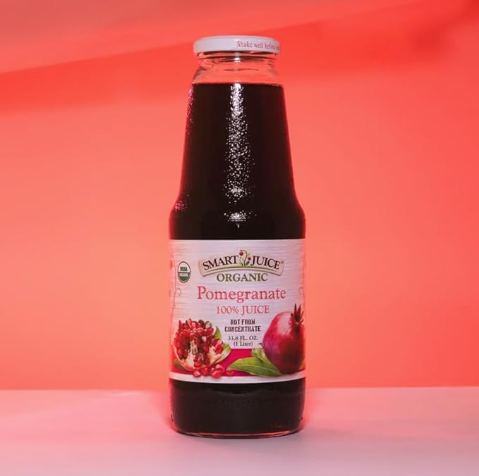 Smart Juice Organic Pomegranate Juice - 33.8 fl oz (1L) - (Case of 6)