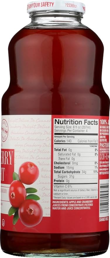 L &amp A Juice Cranberry Delight 24x 32 Oz