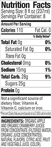 Langers 100% Organic Juice Cranberry 64 Fluid Ounce