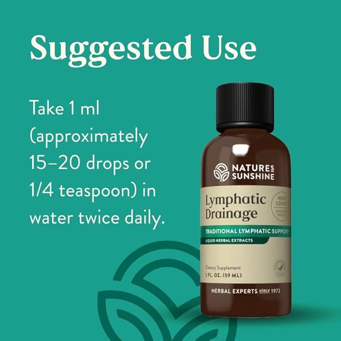 Nature's Sunshine Lymphatic Drainage 2 Fl. Oz | Lymphatic Drainage Supplement Promotes The Efficient Drainage of The Lymphatic System to Promote Overall Health