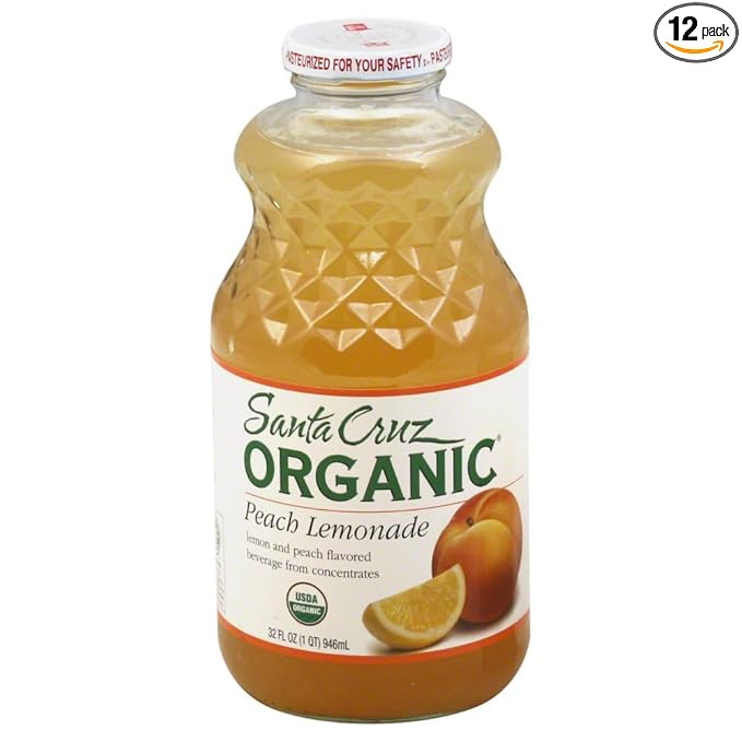 Juice Lemonade Peach Organic (Pack of 12)