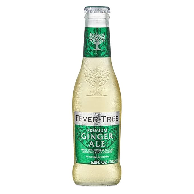BeeQ Box -(Pack of 12) Fever-Tree Premium Ginger Ale 6.8 Fl oz