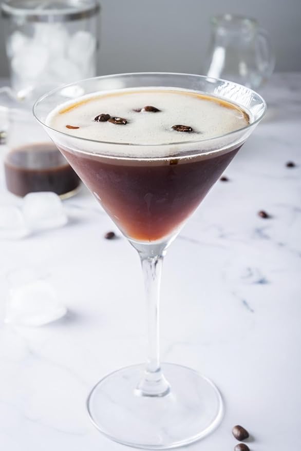 SPOOKY - Espresso Martini Gourmet Cocktail Mix - Real Sugar Natural Ingredients &amp Colors - Premium Gluten Free Cocktail Mixer - 32 Oz ( Pack of 2)