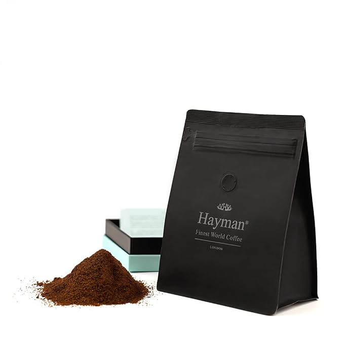 Hayman 100% Ethiopia Yirgacheffe Specialty Coffee Ground Medium Roast 16oz | Fresh Roasted Ethiopian Coffee