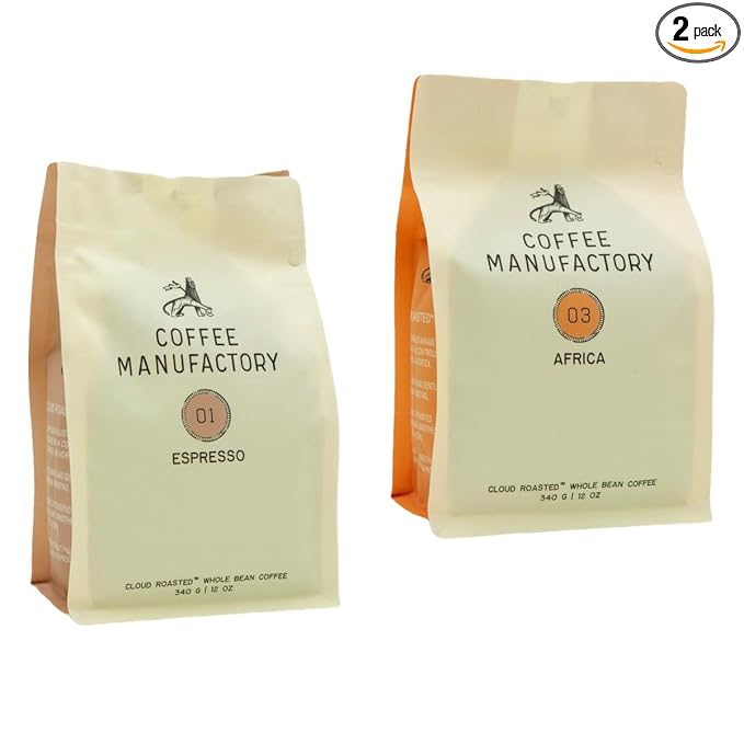 Bean Box Sampler - Roasted by Manufactory 2-Pack Whole Bean Coffee Gourmet Coffee