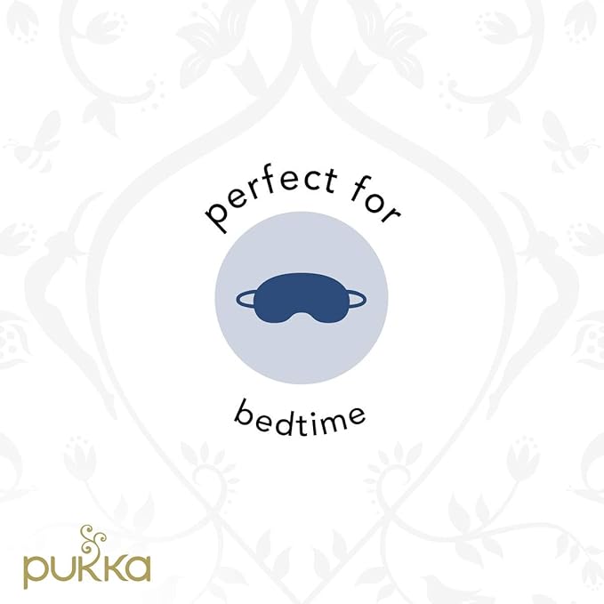 Pukka Organic Tea Bags Night Time Herbal Tea with Chamomile Lavendar &amp Valerian Perfect for Easing into a Soothing Sleep 20 Count (Pack of 6) 120 Tea Bags