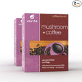 Mushroom + Coffee Javita Immune &amp Defend Blend of Chaga Lion's Mane and Dark Roast Robusta Coffee for Morning Boost Wellness Support Smooth Convenient Coffee Mix (2 box/48 serv)