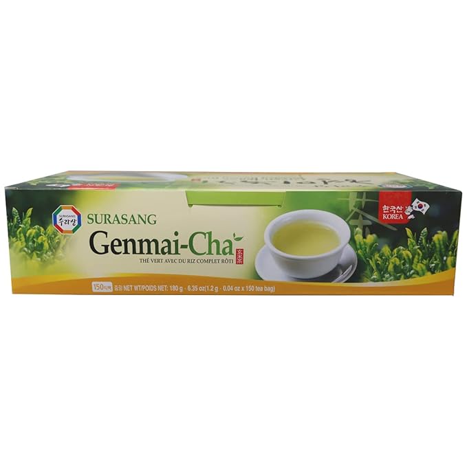 Surasang Green Tea with Roasted Brown Rice Tea Toasty and Fragrant Korean Herb Tea 150 Teabags