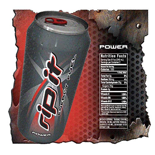 Rip It Energy Drinks Tribute Editions (4 Flavor Variety Pack 12 Cans)