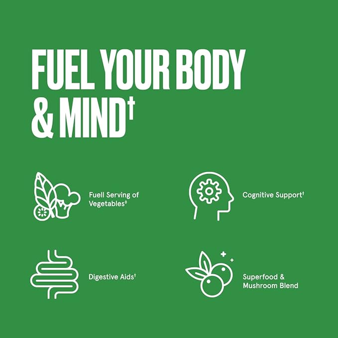 Bulletproof Greens Packets 15 Count Daily Greens Powder with Superfoods and Nootropics Full Serving of Vegetables Essential Nutrients
