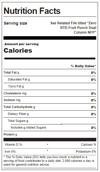 Sqwincher Zero Activity Drink Bottles| Fruit Punch Flavored | Sugar Free | Low Calorie | Low Sodium | Ready-To-Drink | Electrolyte Replenishment Hydration Drink | 20 oz (Case of 24)