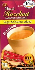 Mazel CafÃƒ© Hazelnut Coffee Mix Singles (10 Packets each) THREE BOXES by Mazel