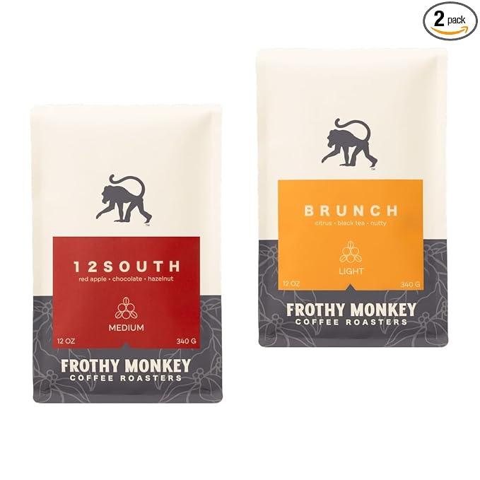 Bean Box Sampler - Roasted by Frothy Monkey Roasters 2-Pack Whole Bean Coffee Gourmet Coffee