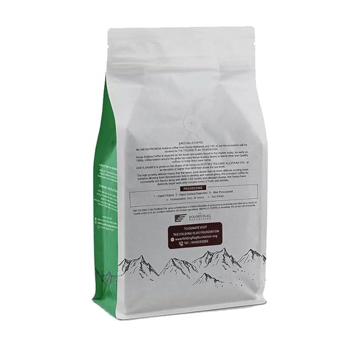 RED HILLS KENYA DECAF ROAST Coffee 100% Arabica Fresh Roasted Coffee (Bean 12 OZ)