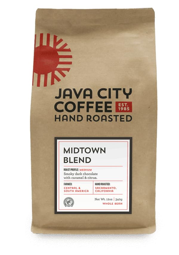 Java City Midtown Blend Medium Roast Ground Coffee 12 oz | Bird Friendly Smooth &amp Smoky Flavor