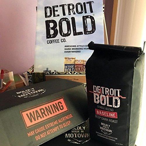 America's. Boldest. Coffee. Dark Roast - Whole Bean - 16 Ounce Bag - 100% Arabica - Detroit Bold Coffee Baseline Blend