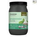 Paromi Tea Organic Peppermint Green Tea Non-GMO 15 Pyramid Tea Bags (Pack of 6)