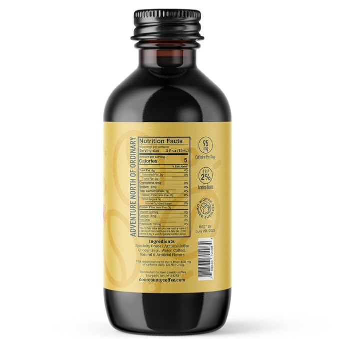 buz Vanilla Bean Flavored Coffee Concentrate 8oz Bottle