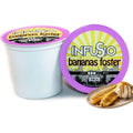 InfuSio Coffee Pods 96 Count - Bananas Foster Coffee Medium Roast Flavored Single Serve Pods for Keurig K Cups Brewers - InfuSio Premium Roasted Keurig 2.0 Compatible