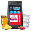 Tiesta Tea - Passion Berry Jolt Cold Brew Loose Leaf Raspberry Passion Fruit Black Tea High Caffeinated Cold Brew Packets Makes 64 oz Pitcher Per Bag (Pack of 10)