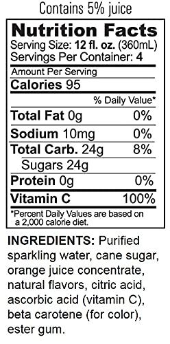 GuS Grown-Up Soda | Lightly Sweetened Sodas with Real Juices | 12 Fl Oz (Pack of 24) (Dry Valencia Orange)