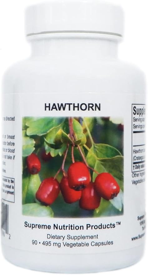 Supreme Nutrition Hawthorn 90 Pure Hawthorn Berry Vegetarian Capsules