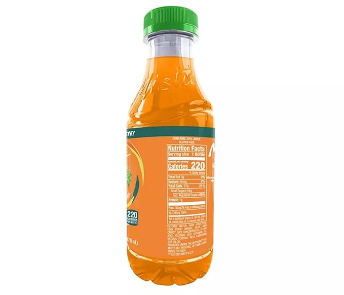 Juice 16 Fl Oz (12 pack Orange Carrot)