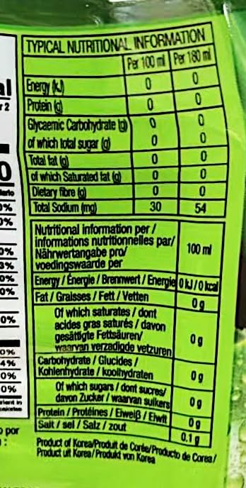 Aloe Vera Drink 500ml Bottles Pack of 6 Natural Flavor