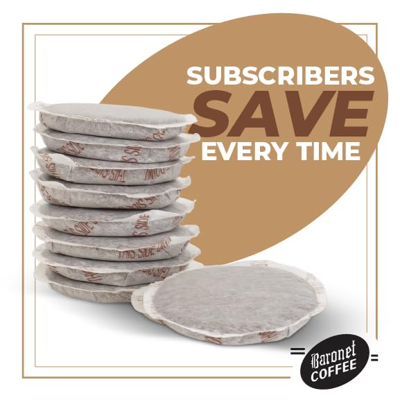 Baronet Coffee Pods [Cappuchino -54 Pods] Single Cup Use for Senseo Machine - 3 Bags of 18 Single Serve 8 Gram Regular Strength Medium Roast [Cappuchino]