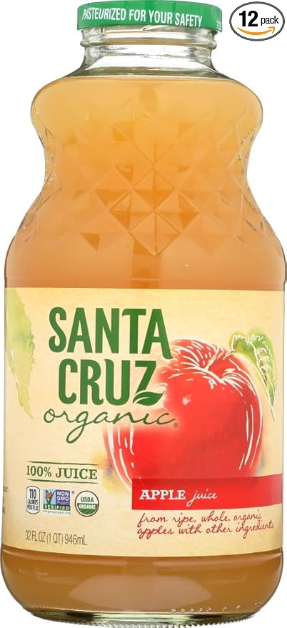 Organic Apple Quart Juice (Pack of 12) - Pack Of 12