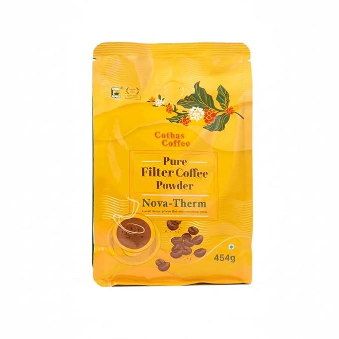 Cothas Coffee Nova Blend Pure Filter Coffee Powder Pack of 2 (454g Each)
