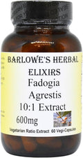 Barlowe's Herbal Elixirs Fadogia Agrestis Extract - 60 600mg VegiCaps - Stearate Free Glass Bottle!