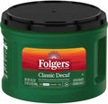 Folgers Decaf Coffee Ground Coffee Classic Medium Roast 19.2 Ounce Canister