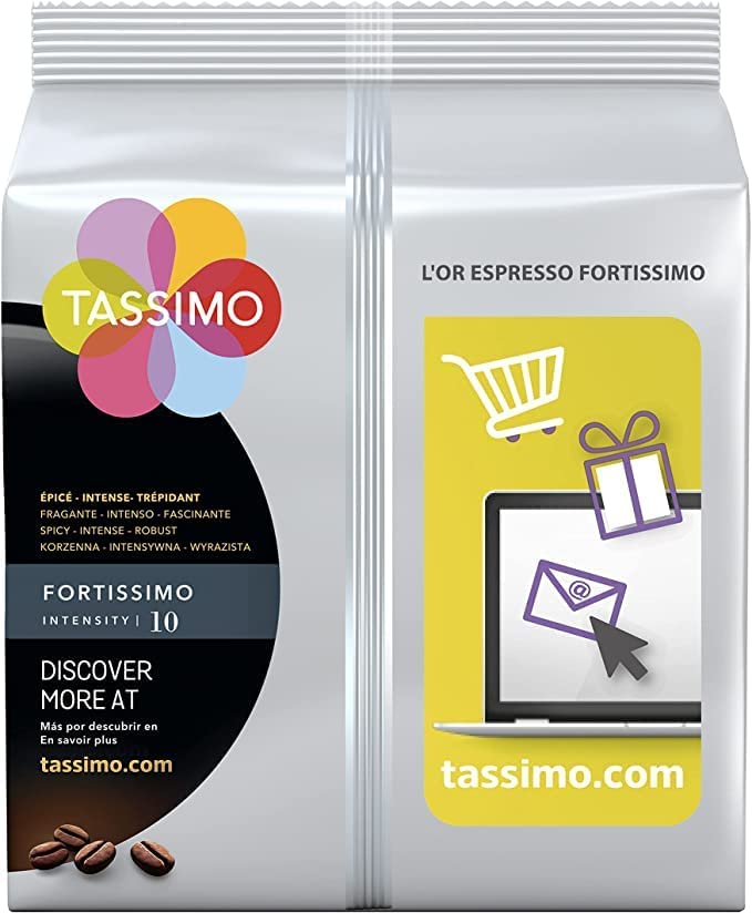 Tassimo Fortissimo L'Or Espresso Coffee Medium Roast 32 Count Discs